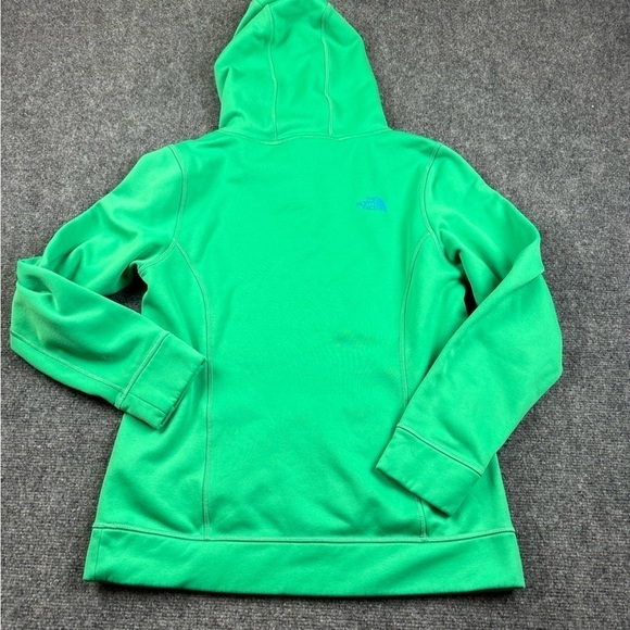 THE NORTH FACE Women’s Green/Blue Hooded Logo Sweatshirt Size: Medium - Picture 2 of 8